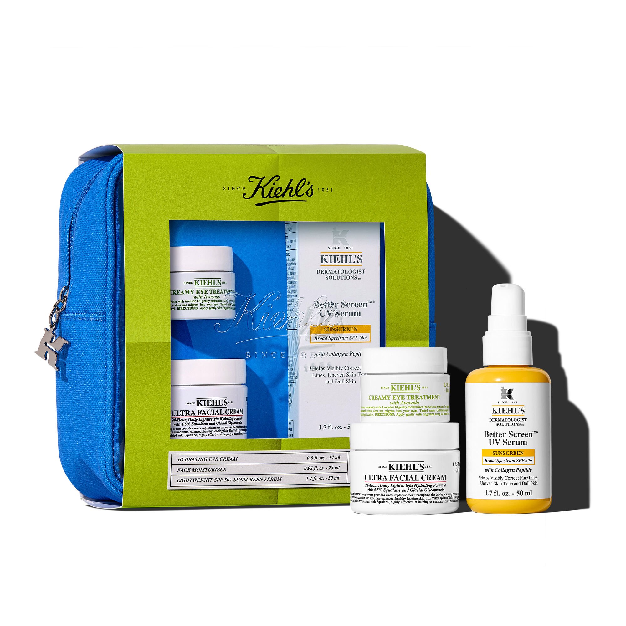 Kiehl's BEST SELLERS HYDRATE & HELP PROTECT Set- Skincare Set